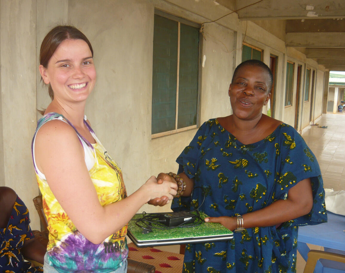 met een laptop kan er thuis gestudeerd worden